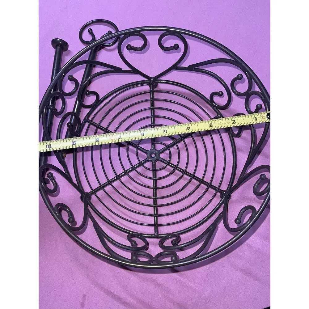 Princess House Two Tiered Meridian Collection Metal Basket Fruit Kitchen
